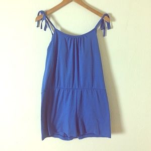 3 for $30- Vintage 1980s Royal Blue Romper